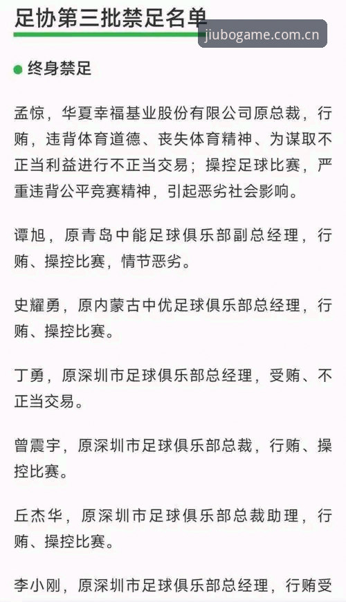 中国足协第三批禁足名单全面评测：65人受罚背后的足球生态深度剖析